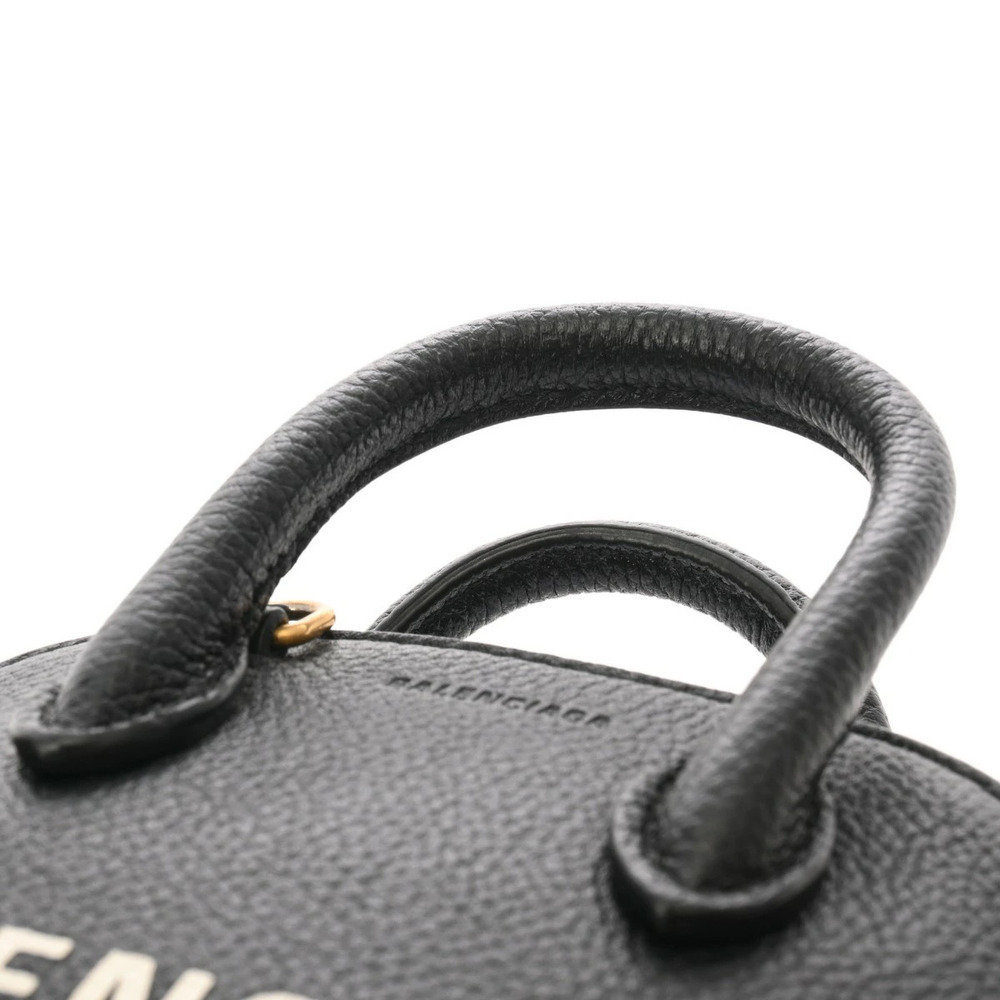 BALENCIAGA Ville Top Handle Black Leather Handbag - Picture 4 of 9